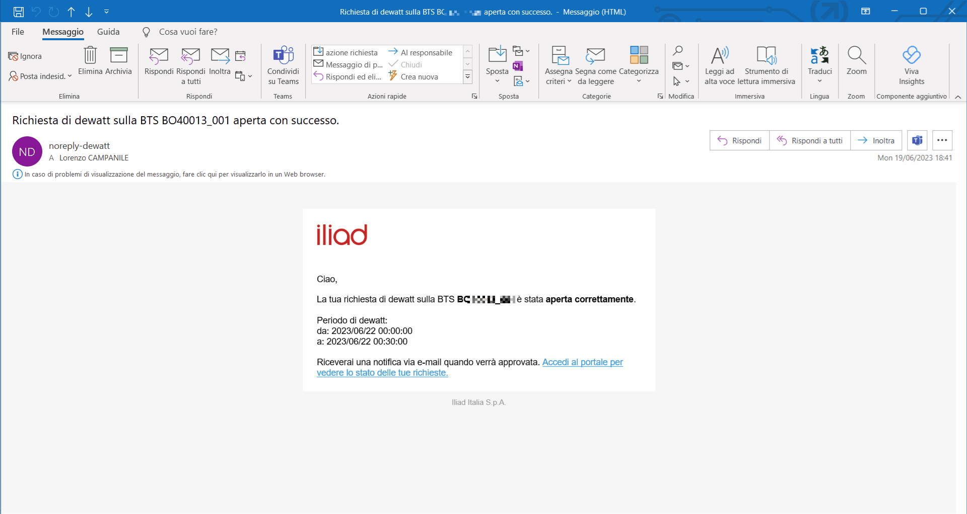Dewatt - request email example