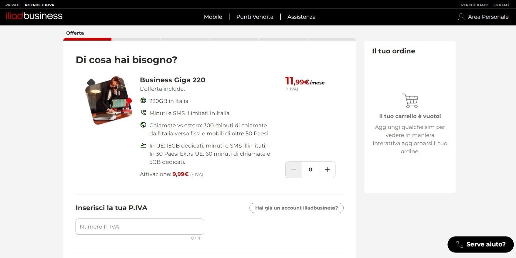 iliadbusiness - signup